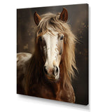 Brown Horse Harmonious Balance - Animals Canvas Wall Art