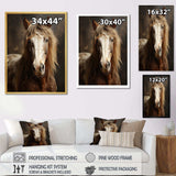 Brown Horse Harmonious Balance - Animals Canvas Wall Art