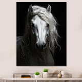 Grey Horse Majestic Monochrome - Horse Home Decor Art