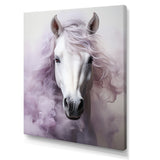 Pink White Horse Contours - Horse Wall Art Prints