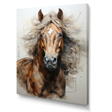 Brown Beige Horse Spirit Of Equus - Brown Horse Wall Art