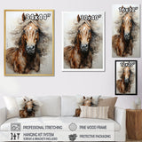 Brown Beige Horse Spirit Of Equus - Brown Horse Wall Art