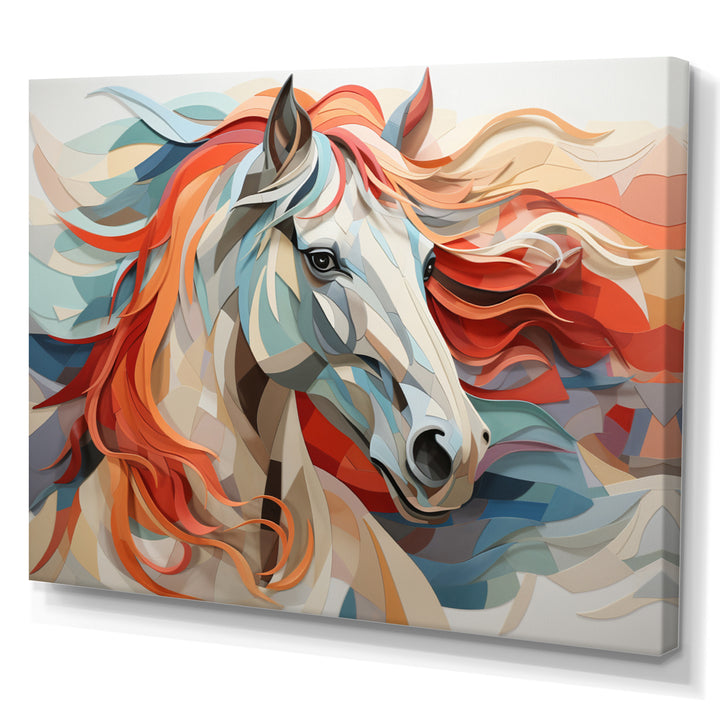 Colorful Horse Spirit Of Equus - Multi-Color Horse Wall Art
