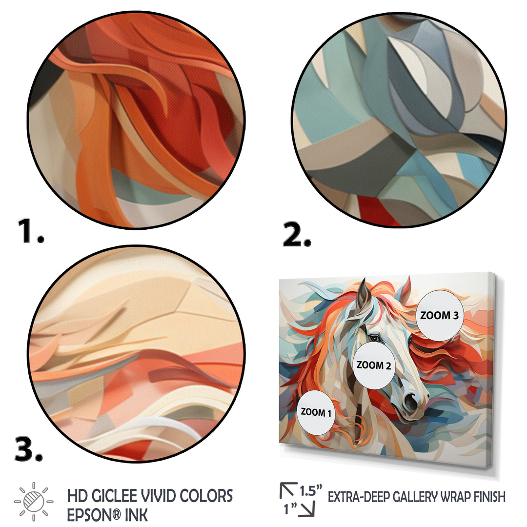 Colorful Horse Spirit Of Equus - Multi-Color Horse Wall Art
