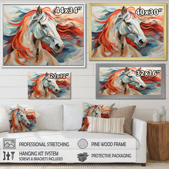 Colorful Horse Spirit Of Equus - Multi-Color Horse Wall Art