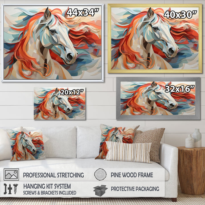 Colorful Horse Spirit Of Equus - Multi-Color Horse Wall Art