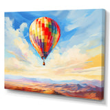 Colorful Hot Air Ballon Impressionistic - Hot Air Balloon Canvas Wall Art