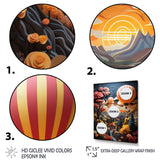 Coral Hot Air Ballon I - Hot Air Balloon Canvas Wall Art