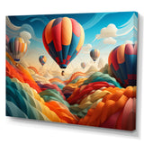 Red Hot Air Ballon I - Hot Air Balloon Canvas Wall Art