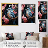 Blue Pink Hummingbird Enchanting Hum Pastoral - Hummingbird Wall Decor