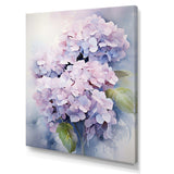 Purple Hydrangea Graceful Whispers - Floral Canvas Wall Art