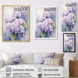 Purple Hydrangea Graceful Whispers - Floral Canvas Wall Art