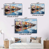 Ireland Harbor Reflectionsan Acrylic I - Landscapes Canvas Wall Art