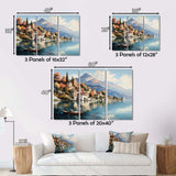 Italy Lake Como - Landscapes Canvas Wall Art