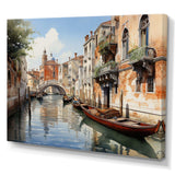 Italy Venetian Canals I - Landscapes Canvas Wall Art