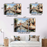 Italy Venetian Canals I - Landscapes Canvas Wall Art