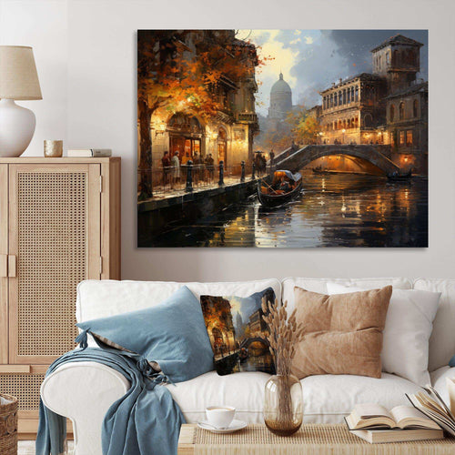 Italy Venetian Reflections II - Landscapes Canvas Wall Art