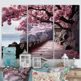 Japon Art Cherry Blossom Pink Path - Multi-Panels