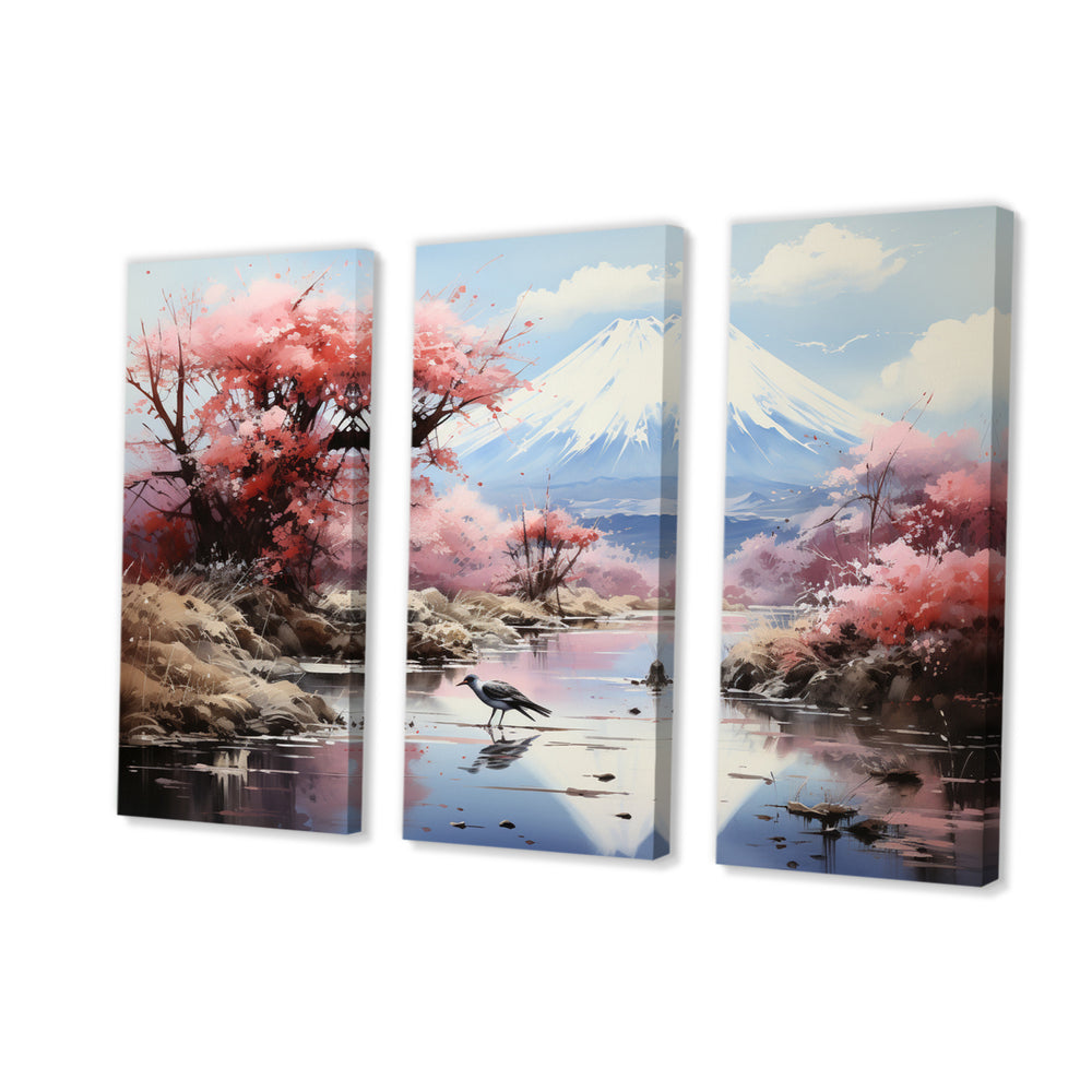Japon Art Pink Mount Fuji I - Multi-Panels