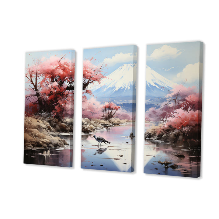 Japon Art Pink Mount Fuji I - Multi-Panels