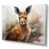 Kangaroo Extremely Detailed - Kangaroo Large Canvas Wall Art