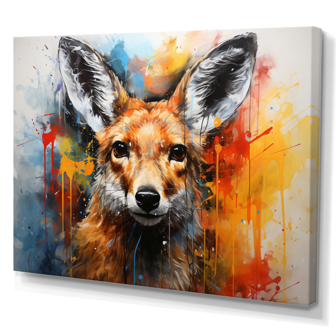 Kangaroo Bound Collage - Kangaroo Living Room Wall Art