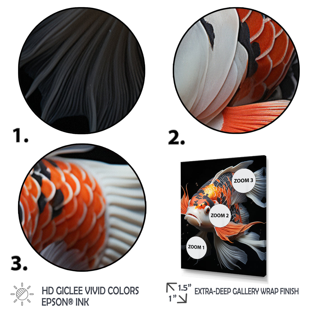 Orange Kois Fish Bold Contrasts - Koi&