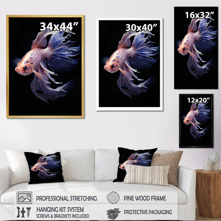 Purple Kois Fish Delicate Patterns - Koi&