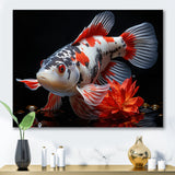 Coral Kois Fish Enigmatic Patterns - Koi's Fish Living Room Wall Art