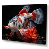Coral Kois Fish Enigmatic Patterns - Koi's Fish Living Room Wall Art