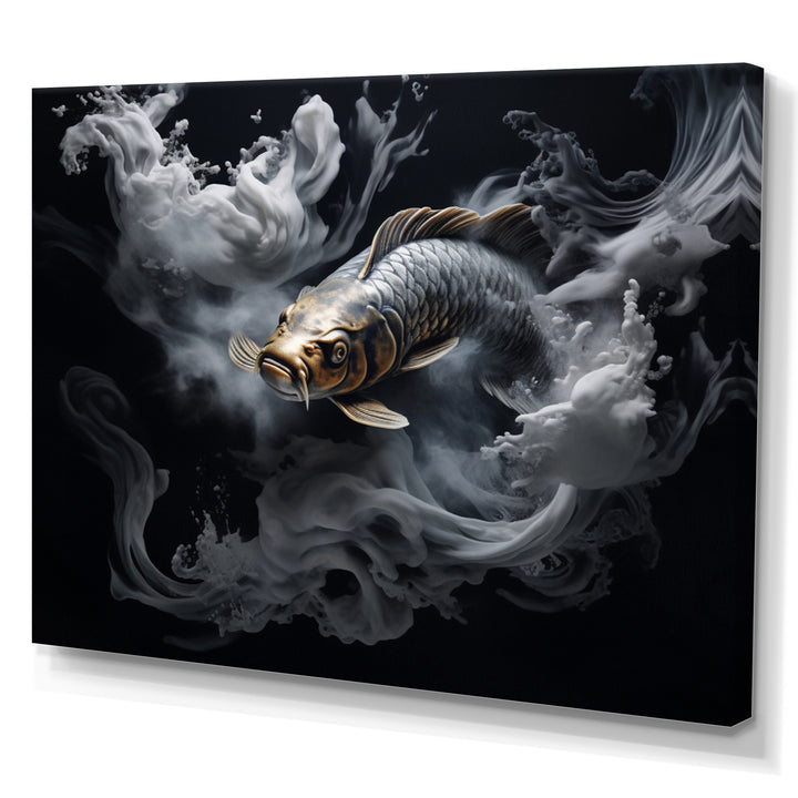 Grey Kois Fish Mystical Elegance - Koi&