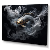 Grey Kois Fish Mystical Elegance - Koi's Fish Wall Decor