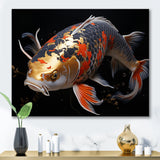 Orange Kois Fish Serene Reflections - Koi's Fish Wall Decor