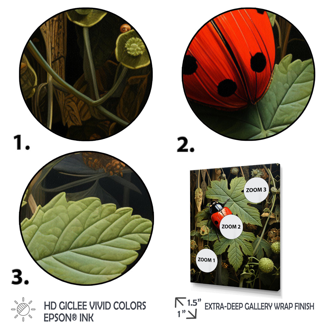 Ladybug Ladybugs Leisure - Red Ladybug Wall Art