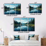 Green River Waters Reflection II - Landscapes Canvas Wall Art