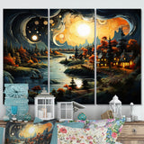 Peach Lakehouse Journey Begins II - Multi-Panels