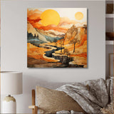 Bold Landscape Canyon Desert VI - Landscapes Canvas Wall Art