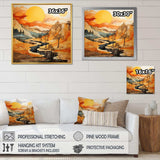 Bold Landscape Canyon Desert VI - Landscapes Canvas Wall Art