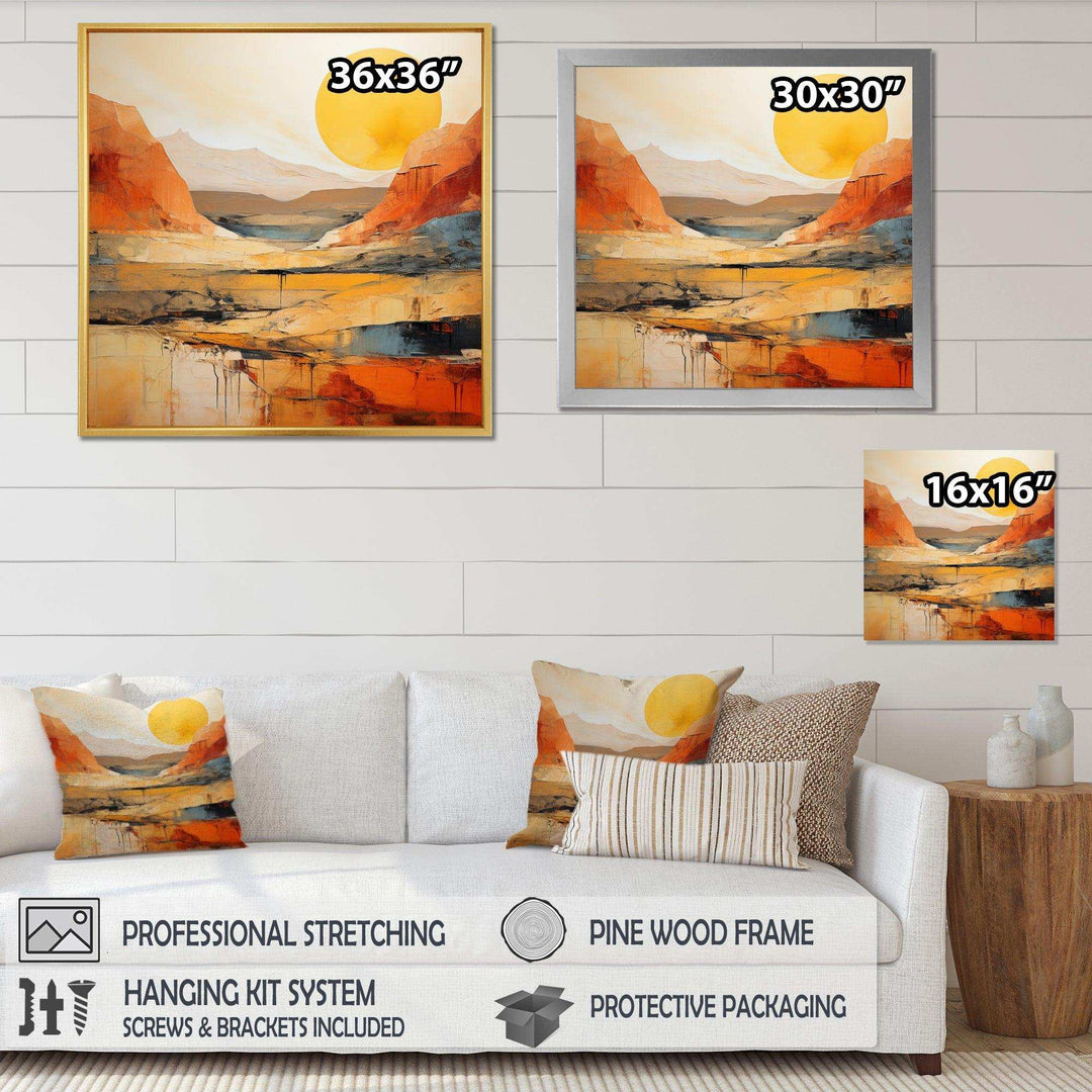 Bold Landscape Canyon Desert VII - Landscapes Canvas Wall Art