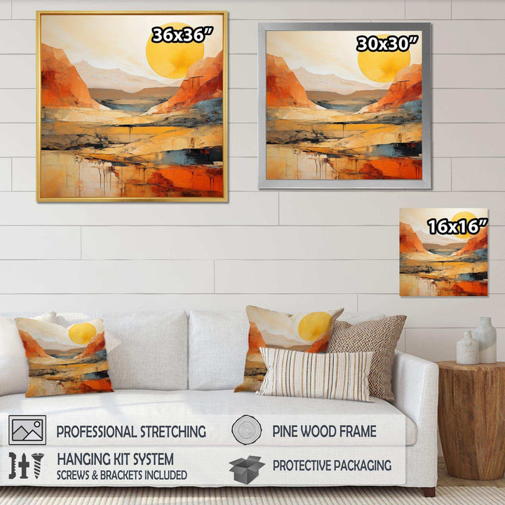 Bold Landscape Canyon Desert VII - Landscapes Canvas Wall Art
