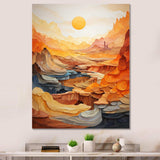 Bold Landscape Canyon Desert II - Landscapes Canvas Wall Art