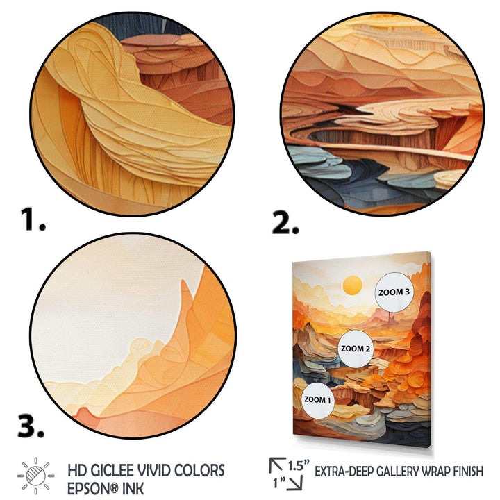 Bold Landscape Canyon Desert II - Landscapes Canvas Wall Art