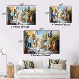 Laundry Day In Italy I - Illustration Canvas Wall Art