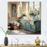 Laundry Room French Vintage I - Illustration Canvas Wall Art