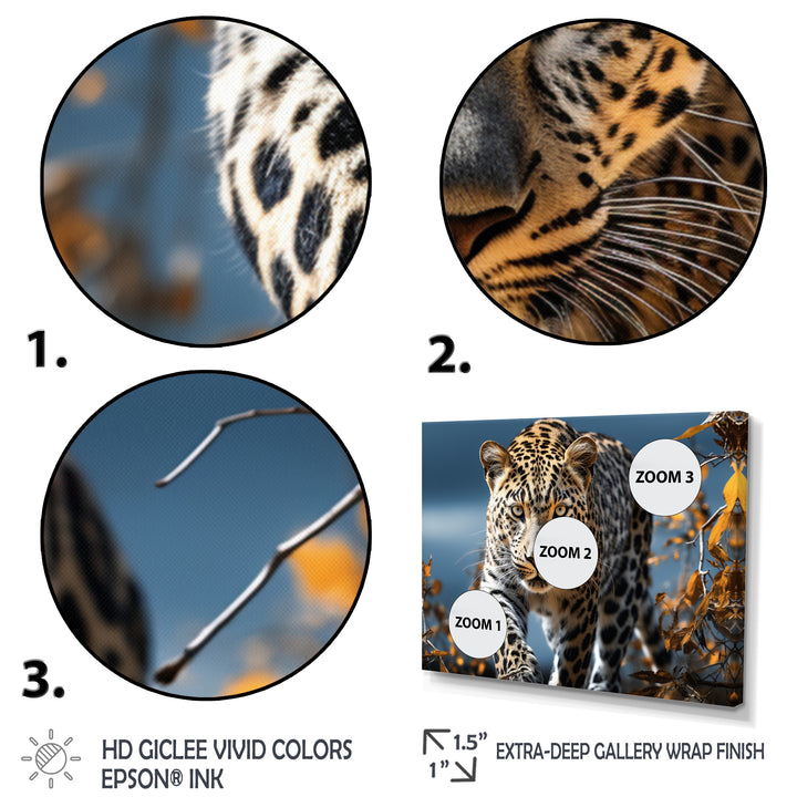 Leopard Sleek Leopard - Leopard Canvas Wall Art