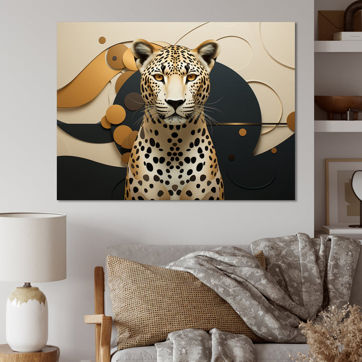 Leopard Elegance Geometric - Leopard Wall Decor