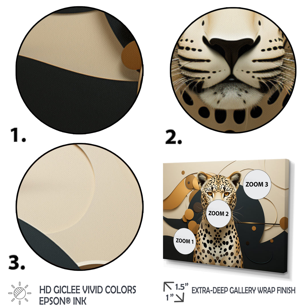 Leopard Elegance Geometric - Leopard Wall Decor