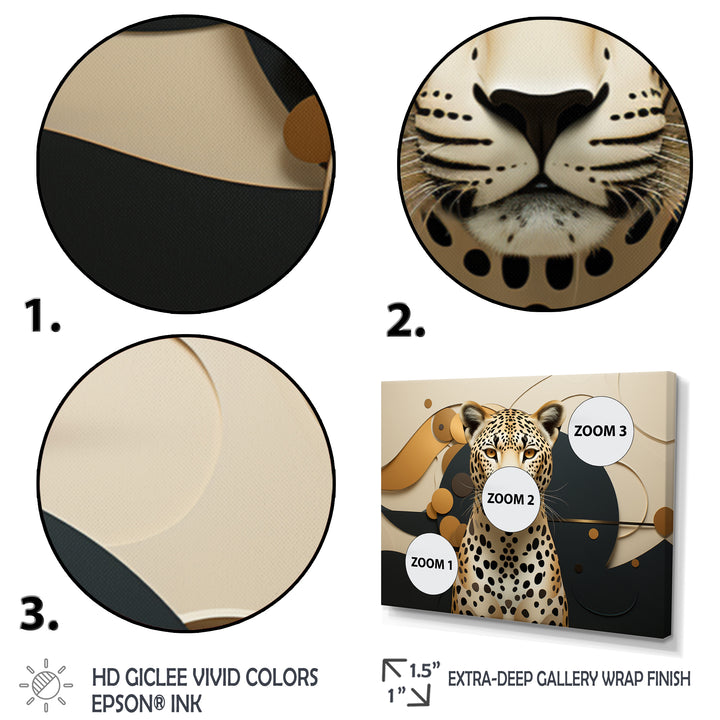 Leopard Elegance Geometric - Leopard Wall Decor
