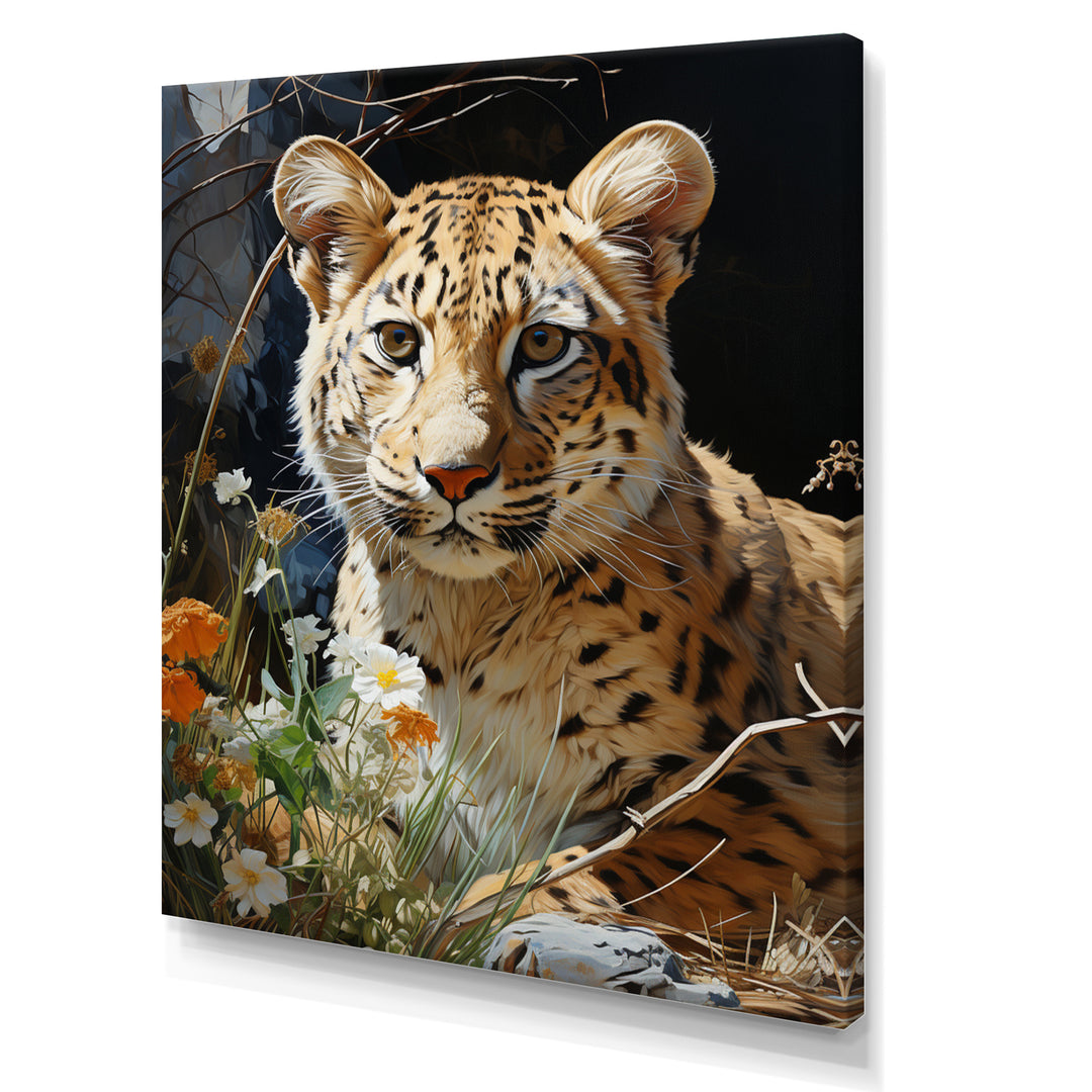 Leopard Elegance Pastoral - Leopard Wall Art Prints