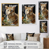 Leopard Elegance Pastoral - Leopard Wall Art Prints